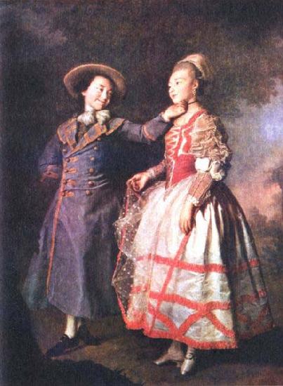 Dmitry Levitzky E. N. Khruschova and Princess E. N. Khovanskaya. Germany oil painting art